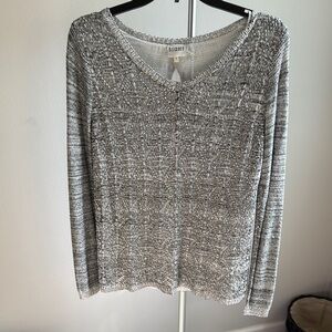 Sioni Gray Knit Blouse